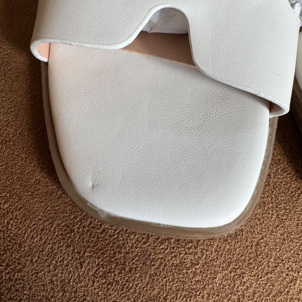 NEW A New Day Women's Nina Slide Sandals - White - Size 7W - Picture 6 of 7